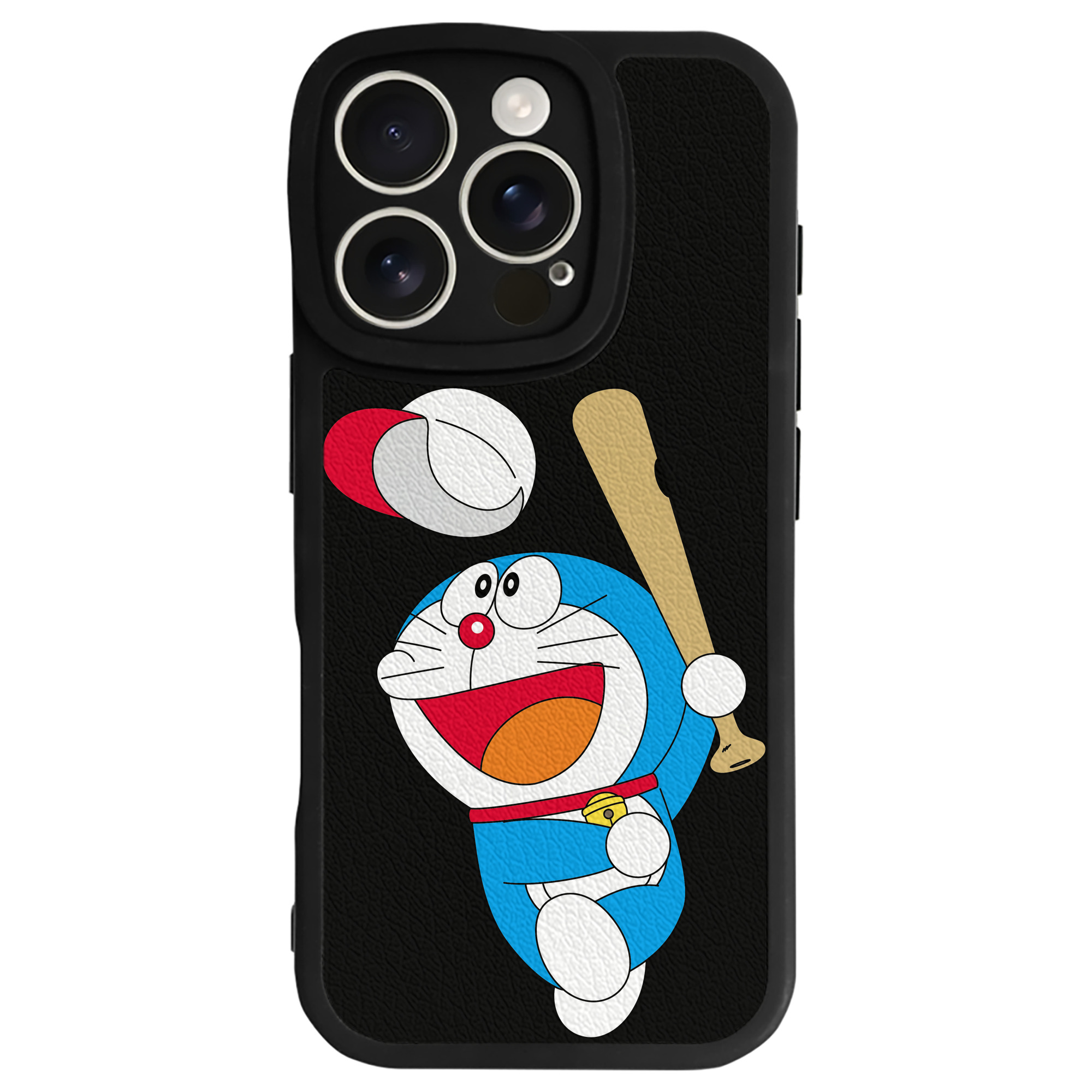 （画像用） ドラえもん Doraemon 【iPhone 16シリーズ対応】シリコンスマホケース（レザー調） 材質：シリコン